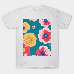 Chromatic Botanic Abstraction #19 T-Shirt